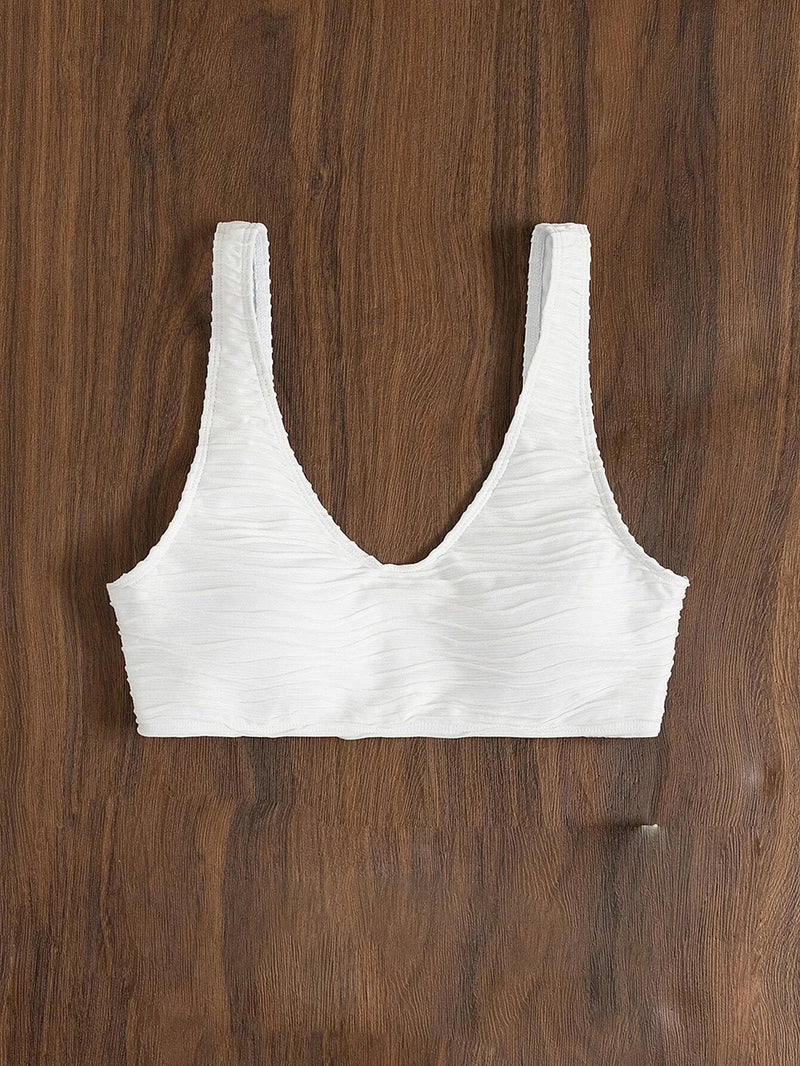 Solid Textured Bikini