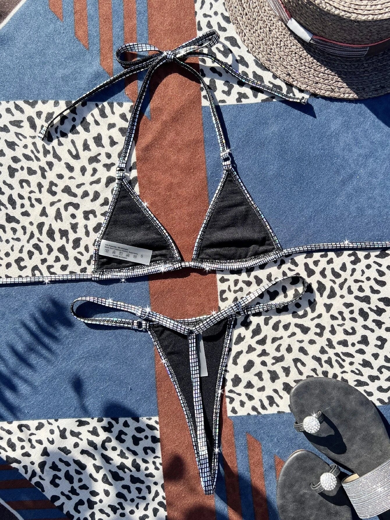 Micro Triangle Thong Bikini Swimsuit